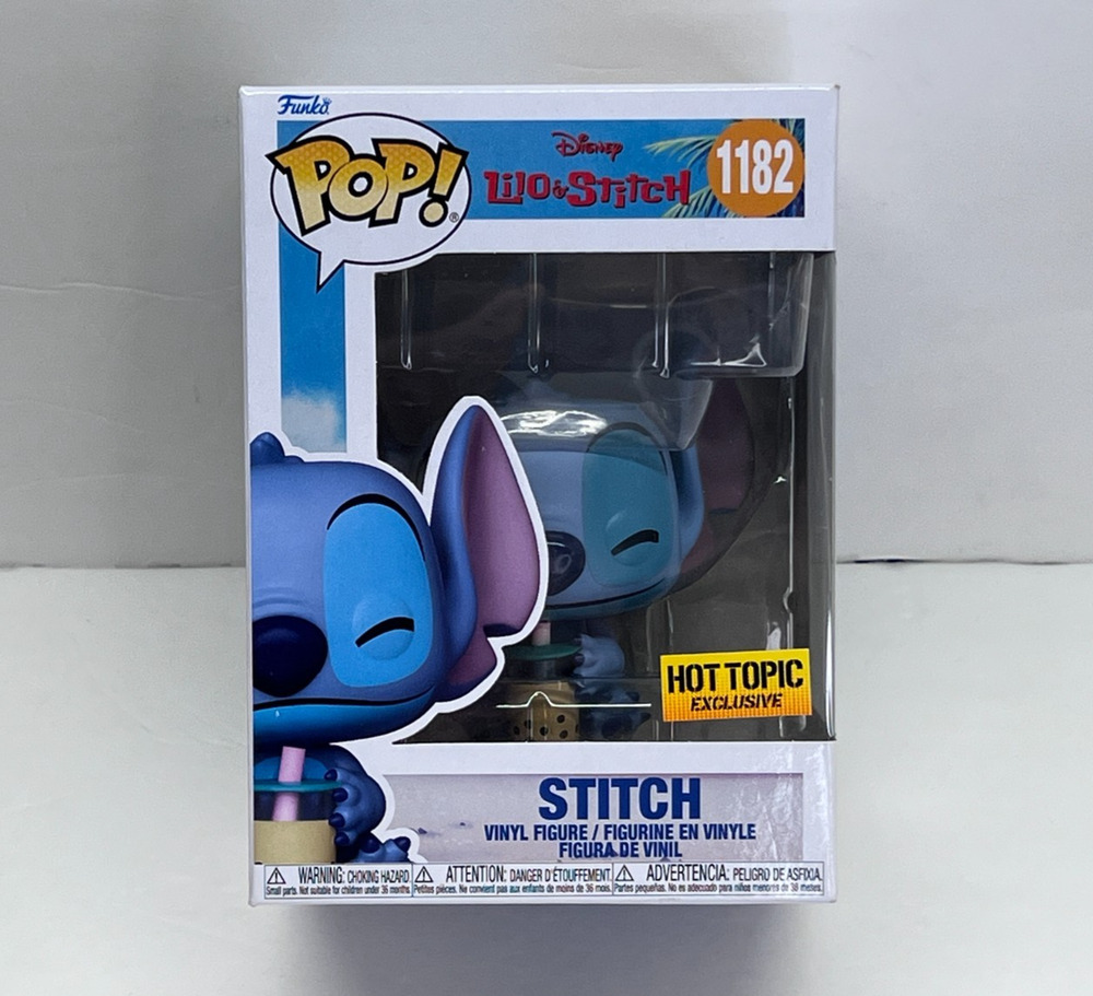 Funko Pop! Disney Lilo & Stitch #1182 Drinking Boba Tea Hot Topic Exclusive